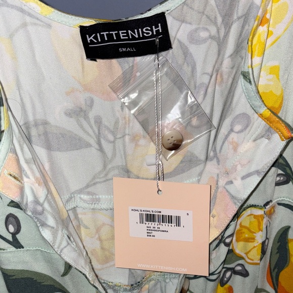 NWT Kittenish Lemon Print Maxi Dress - Picture 11 of 12